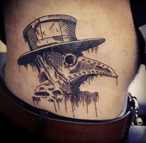 фото тату Чумной Доктор от 04.10.2017 №080 - tattoo Plague Doctor - tattoo-photo.ru