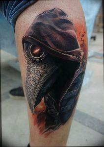 фото тату Чумной Доктор от 04.10.2017 №082 - tattoo Plague Doctor - tattoo-photo.ru