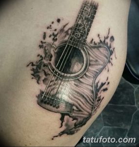 фото тату гитара от 03.09.2017 №002 - tattoo guitar - tatufoto.com