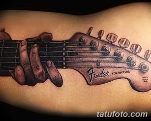 фото тату гитара от 03.09.2017 №007 - tattoo guitar - tatufoto.com 1232311