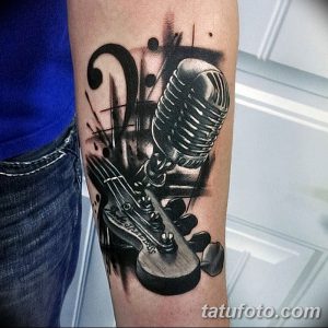 фото тату гитара от 03.09.2017 №012 - tattoo guitar - tatufoto.com