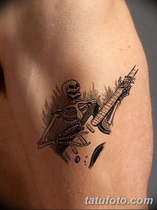 фото тату гитара от 03.09.2017 №015 - tattoo guitar - tatufoto.com