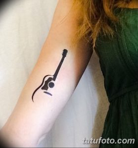 фото тату гитара от 03.09.2017 №019 - tattoo guitar - tatufoto.com