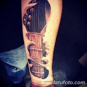 фото тату гитара от 03.09.2017 №025 - tattoo guitar - tatufoto.com