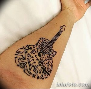 фото тату гитара от 03.09.2017 №028 - tattoo guitar - tatufoto.com