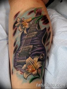 фото тату гитара от 03.09.2017 №029 - tattoo guitar - tatufoto.com