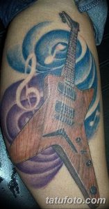 фото тату гитара от 03.09.2017 №032 - tattoo guitar - tatufoto.com