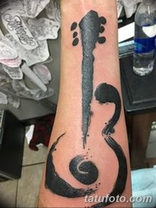 фото тату гитара от 03.09.2017 №033 - tattoo guitar - tatufoto.com