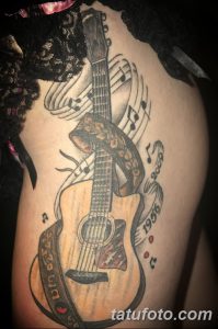 фото тату гитара от 03.09.2017 №037 - tattoo guitar - tatufoto.com