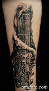 фото тату гитара от 03.09.2017 №044 - tattoo guitar - tatufoto.com 123231123