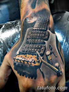 фото тату гитара от 03.09.2017 №053 - tattoo guitar - tatufoto.com