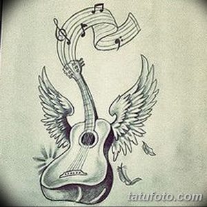 фото тату гитара от 03.09.2017 №055 - tattoo guitar - tatufoto.com