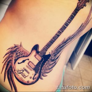 фото тату гитара от 03.09.2017 №058 - tattoo guitar - tatufoto.com