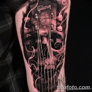 фото тату гитара от 03.09.2017 №060 - tattoo guitar - tatufoto.com