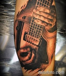 фото тату гитара от 03.09.2017 №064 - tattoo guitar - tatufoto.com