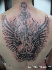 фото тату гитара от 03.09.2017 №069 - tattoo guitar - tatufoto.com