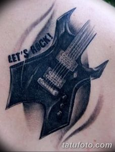 фото тату гитара от 03.09.2017 №070 - tattoo guitar - tatufoto.com