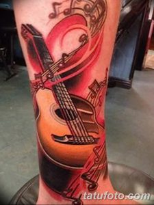 фото тату гитара от 03.09.2017 №079 - tattoo guitar - tatufoto.com