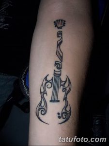 фото тату гитара от 03.09.2017 №080 - tattoo guitar - tatufoto.com