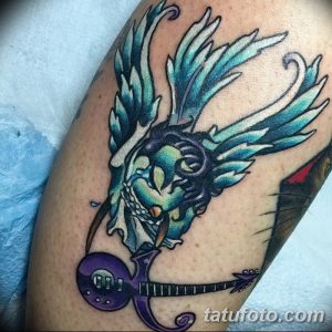 фото тату гитара от 03.09.2017 №086 - tattoo guitar - tatufoto.com