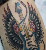 фото тату гитара от 03.09.2017 №088 — tattoo guitar — tatufoto.com