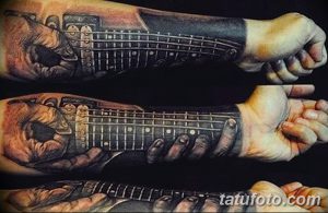 фото тату гитара от 03.09.2017 №089 - tattoo guitar - tatufoto.com