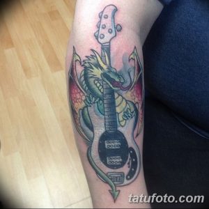 фото тату гитара от 03.09.2017 №090 - tattoo guitar - tatufoto.com