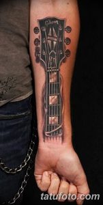фото тату гитара от 03.09.2017 №101 - tattoo guitar - tatufoto.com