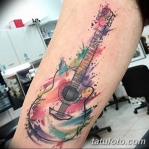 фото тату гитара от 03.09.2017 №111 - tattoo guitar - tatufoto.com