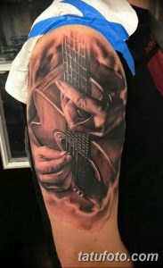 фото тату гитара от 03.09.2017 №118 - tattoo guitar - tatufoto.com