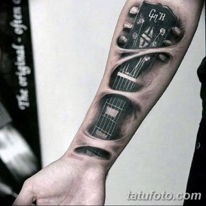 фото тату гитара от 03.09.2017 №122 - tattoo guitar - tatufoto.com