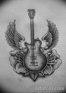 фото тату гитара от 03.09.2017 №124 - tattoo guitar - tatufoto.com