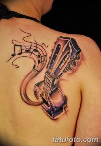 фото тату гитара от 03.09.2017 №125 - tattoo guitar - tatufoto.com