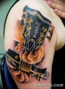 фото тату гитара от 03.09.2017 №126 - tattoo guitar - tatufoto.com