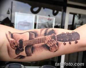 фото тату гитара от 03.09.2017 №127 - tattoo guitar - tatufoto.com