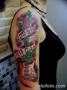 фото тату гитара от 03.09.2017 №130 - tattoo guitar - tatufoto.com