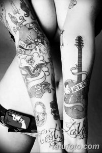 фото тату гитара от 03.09.2017 №139 - tattoo guitar - tatufoto.com