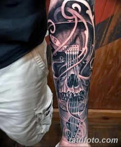 фото тату гитара от 03.09.2017 №143 - tattoo guitar - tatufoto.com