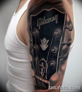 фото тату гитара от 03.09.2017 №146 - tattoo guitar - tatufoto.com