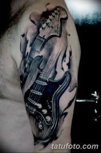 фото тату гитара от 03.09.2017 №147 - tattoo guitar - tatufoto.com