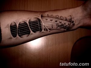 фото тату гитара от 03.09.2017 №149 - tattoo guitar - tatufoto.com