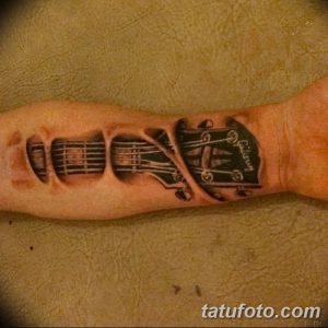 фото тату гитара от 03.09.2017 №151 - tattoo guitar - tatufoto.com