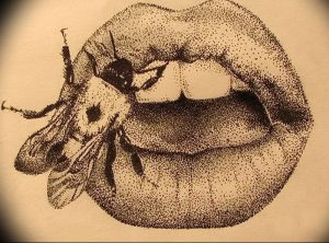 фото тату губы рисунок от 30.09.2017 №009 - tattoo lips drawing - tattoo-photo.ru