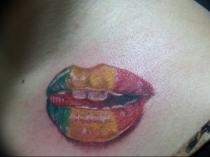 фото тату губы рисунок от 30.09.2017 №026 - tattoo lips drawing - tattoo-photo.ru