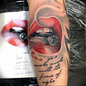 фото тату губы рисунок от 30.09.2017 №063 - tattoo lips drawing - tattoo-photo.ru
