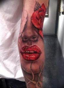фото тату губы рисунок от 30.09.2017 №095 - tattoo lips drawing - tattoo-photo.ru