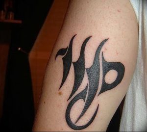 фото тату знак зодиака Дева от 30.09.2017 №004 - tattoo zodiac sign Virgo - tattoo-photo.ru