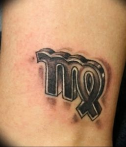 фото тату знак зодиака Дева от 30.09.2017 №013 - tattoo zodiac sign Virgo - tattoo-photo.ru