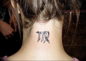 фото тату знак зодиака Дева от 30.09.2017 №052 - tattoo zodiac sign Virgo - tattoo-photo.ru