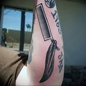фото тату лезвие (опасная бритва) от 08.09.2017 №019 - tattoo dangerous razor